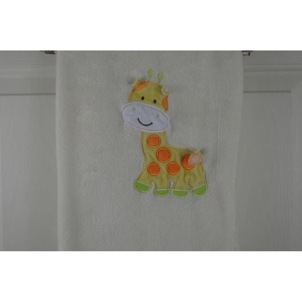 Cutie Pie Giraffe Baby Blanket Yellow Orange Green Soft Plush Security Lovey